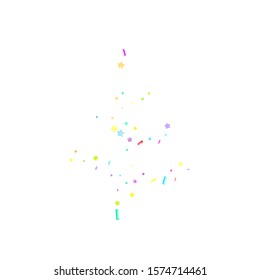 Sprinkles grainy. Cupcake donuts, dessert, sugar, bakery background. Sweet confetti on white chocolate glaze background. Vector Illustration sprinkles holiday designs, party, birthday, invitation.
