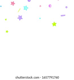 Sprinkles grainy. Cupcake donuts, dessert, sugar, bakery background. Sweet confetti on white chocolate glaze background. Vector Illustration sprinkles holiday designs, party, birthday, invitation.