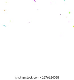 Sprinkles grainy. Cupcake donuts, dessert, sugar, bakery background. Sweet confetti on white chocolate glaze background. Vector Illustration sprinkles holiday designs, party, birthday, invitation.