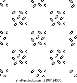 sprinkles icon pattern. Seamless sprinkles pattern on white background.