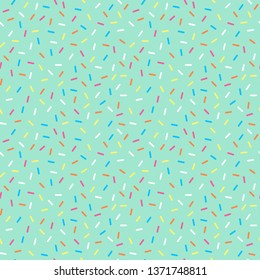 Sprinkles Seamless Pattern - Colorful sprinkles on solid background repeating pattern design