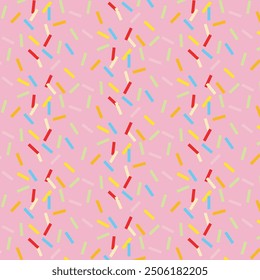 Patrón sin fisuras y dulce colorido confeti Festiva decoración
