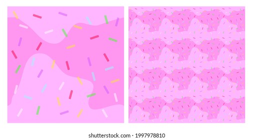 sprinkles vector seamless pattern. Modern stylish abstract texture. perfect for wrappers, wallpapers, postcards, greeting cards, wedding invitations, romantic events.