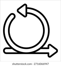 Sprint Cycle Icon Element For Design