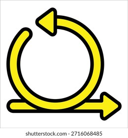 Sprint Cycle Icon Element For Design