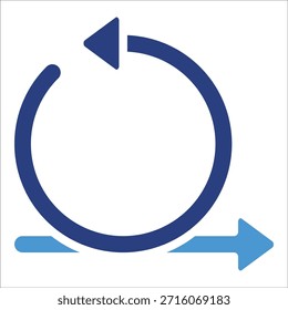 Sprint Cycle Icon Element For Design