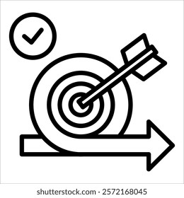 Sprint Goal Icon Element For Design