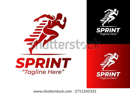 Sprint Logo Minimalist Rapid Performance Symbol