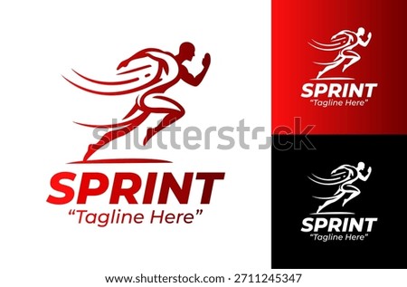 Sprint Logo Modern Fast Athlete Identity