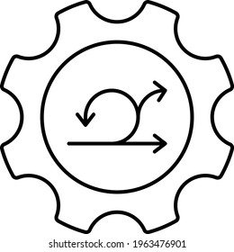 Sprint Process Vector Icon Design, Software and web development symbol on white background, Computer Programming and Coding stock illustration, Agile facilitation Concept, 