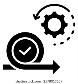 Sprint Progress Icon Element For Design