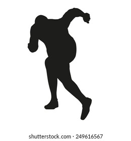 Sprinter start vector silhouette
