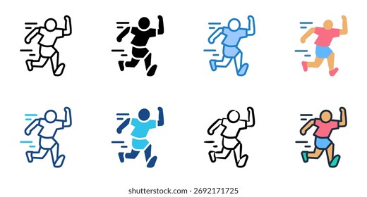 Ícone de impressão definir coleção de vários estilos 
