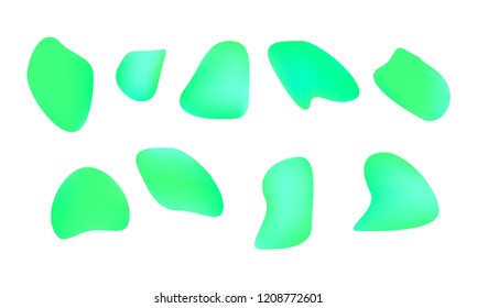 A sprite sheet, a blue liquid trap, a splash. Animation for a game or a cartoon. Abstract liquid drops. 3d illustration. Ink or fluid shapes. Science physics and chemistry
