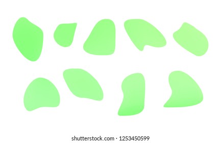 A sprite sheet, a blue liquid trap, a splash. Animation for a game or a cartoon. Abstract liquid drops. 3d illustration. Ink or fluid shapes. Science physics and chemistry