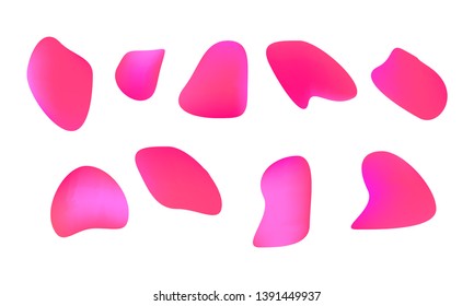 A sprite sheet, a blue liquid trap, a splash. Animation for a game or a cartoon. Abstract liquid drops. 3d illustration. Ink or fluid shapes. Science physics and chemistry