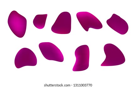 A sprite sheet, a green liquid trap, a splash. Animation for a game or a cartoon. Abstract liquid drops. 3d illustration. Ink or fluid shapes. Science physics and chemistry