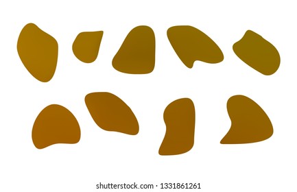 A sprite sheet, a green liquid trap, a splash. Animation for a game or a cartoon. Abstract liquid drops. 3d illustration. Ink or fluid shapes. Science physics and chemistry
