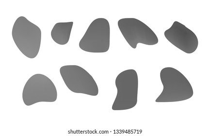 A sprite sheet, a green liquid trap, a splash. Animation for a game or a cartoon. Abstract liquid drops. 3d illustration. Ink or fluid shapes. Science physics and chemistry