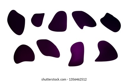 A sprite sheet, a green liquid trap, a splash. Animation for a game or a cartoon. Abstract liquid drops. 3d illustration. Ink or fluid shapes. Science physics and chemistry