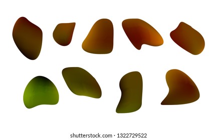 A sprite sheet, a grey liquid trap, a splash. Animation for a game or a cartoon. Abstract liquid drops. 3d illustration. Ink or fluid shapes. Science physics and chemistry