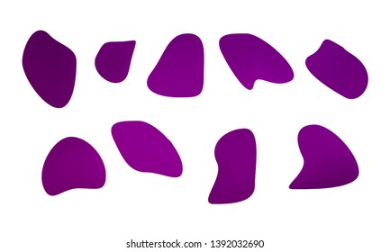 A sprite sheet, a liquid trap, a splash. Animation for a game or a cartoon. Abstract liquid drops. 3d illustration. Ink or fluid shapes. Science physics and chemistry