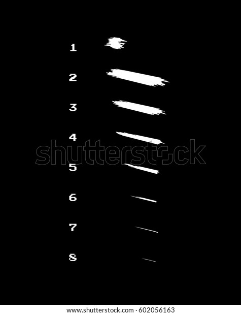 Sprite Sheet Sword Strike Animation Game Stock Vector (Royalty Free ...