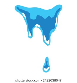 Una lámina de sprite, una trampa de agua, una salpicadura para un juego o una caricatura