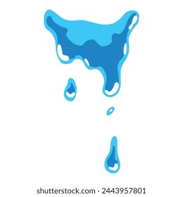 Ein Sprite-Blatt, eine Wasserfalle, ein Splash für ein Spiel oder einen Cartoon