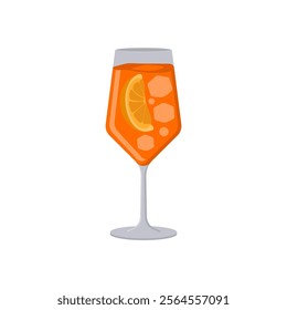 Spritz, Cocktails Vector illustration, Isolated