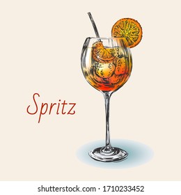 bellissimo cameriera offerta bicchieri di appena fatto aperol spritz  cocktail 27490561 Stock Photo su Vecteezy