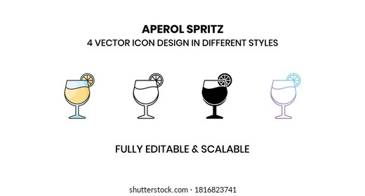 Iconos de la ilustración de Spritz Vector con un estilo diferente