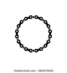 Sprocket chain icon design template vector isolated illustration