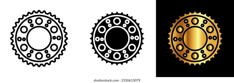 The Sprocket Icon depicts a toothed wheel with evenly spaced teeth or cogs that mesh with a chain, belt, or other similar mechanisms, transmitting rotational motion.