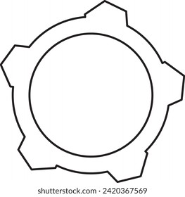 Sprockets or gear wheel illustration a basic tool in engineering 