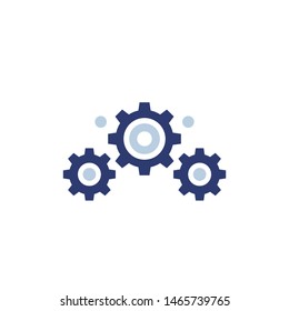 sprockets vector icon on white