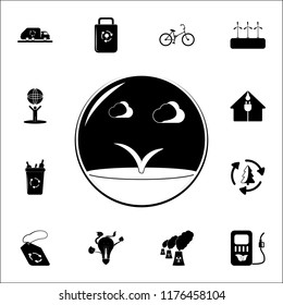 sprout in a bowl icon. Ecology icons universal set for web and mobile