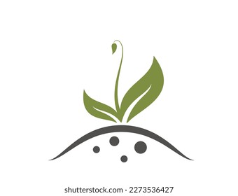 sprout with bud icon. spring, sprout, planting and agriculture symbol. isolated vector image in simple style