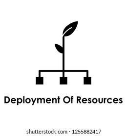 sprout, connection, deployment of resources icon. One of business collection icons for websites, web design, mobile app