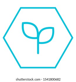 Sprout flat vector icon. Shoot flat vector icon. Seedling flat vector icon