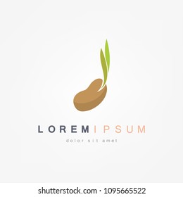 Sprout grain icon. Eco icon. Vector ilustration