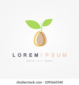 Sprout grain icon. Eco icon. Vector ilustration