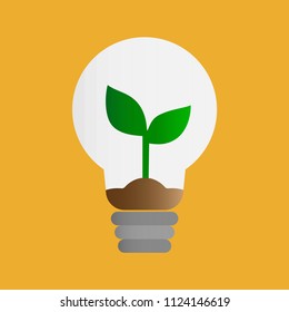 The sprout grow in bulb.