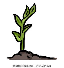 Sprout Hand Drawn Doodle Icon