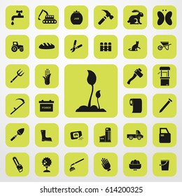 sprout icon. agriculture set. vector sign symbol on white background