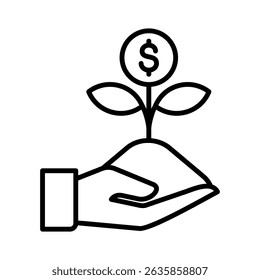Elemento de icono de germinación para diseño