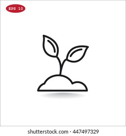  Sprout icon Flat.