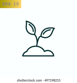  Sprout icon Flat.