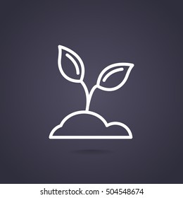  Sprout icon Flat.