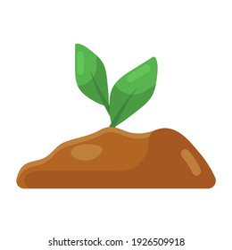 
Sprout icon in flatty style vector